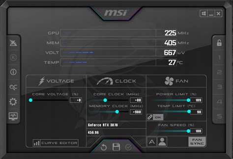 Start raising memory clock little by little at +50 MHz intervals. . 3070 ti overclock settings msi afterburner